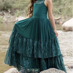 Joyfolie Catrin Dress in Teal (size 4)